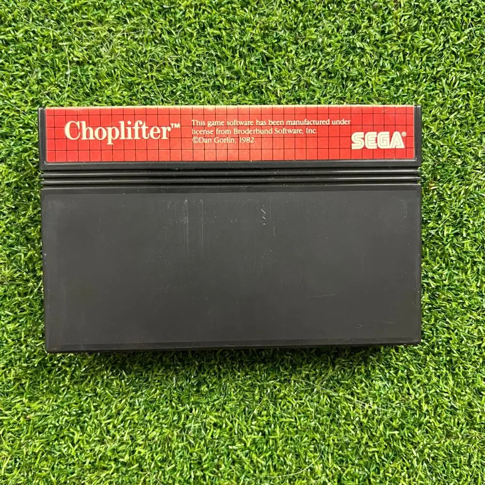 Sega Master System Choplifter 1986 Video Game Complete Tested Working Vintage